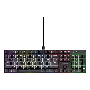 Клавиатура Trust GXT 871 Zora игровая USB QWERTY US English черная