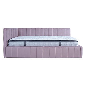 Gulta JASPER 90x200cm ar matraci HARMONY DUO, violetī rozā