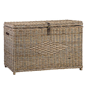 Lâde ANKER 136x46xH74cm, koka râmis ar rotangpalmas pinumu, pelçks