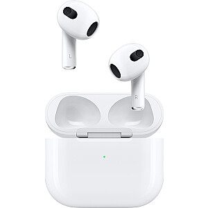 Apple AirPods 3. paaudze (MPNY3ZM/A) + Lightning uzlādes korpuss