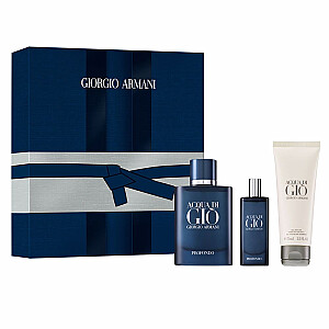 SET GIORGIO ARMANI Acqua di Gio Profondo EDP smaržūdens 75ml + EDP 15ml + DUŠAS ŽELEJA 75ml