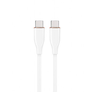 USB C(M) uz USB C(M) kabelis 1.5M balts