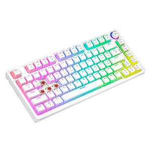 Bezvadu mehāniskā tastatūra PHENIX WHITE Gateron Red Pro, Pudding