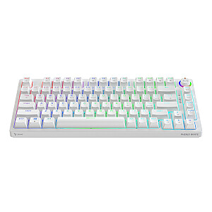 Bezvadu mehāniskā tastatūra PHENIX WHITE Gateron Red Pro, ABS