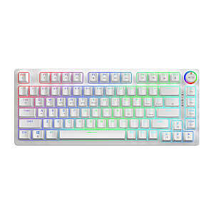 Bezvadu mehāniskā tastatūra PHENIX WHITE Gateron Red Pro, ABS