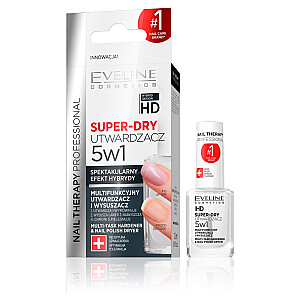 EVELINE Nail Therapy Super-Dry укрепляющее и высушивающее средство для ногтей 5в1 12мл