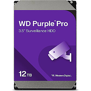 Western Digital WD Purple Pro Smart Video Hard Drive, 12TB, 3.5", HDD