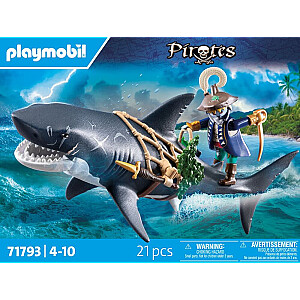 Playmobil Пираты 71793 Огромная акула с пиратом