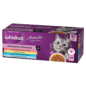 WHISKAS Ароматные пакетики смесь вкусов 40x85г