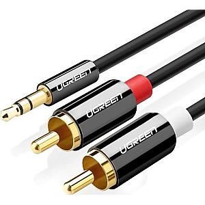 Ugreen Кабель Jack 3.5mm - RCA (Cinch) x2 2м черный (10584B)