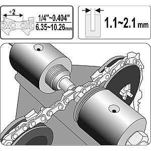 Zāģa ķēzu posmu sakniedēšanas iekārta YT-84970 YATO