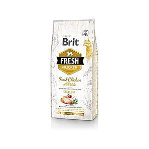 Brit Fresh 12 кг Взрослый Яблоко, Гречка, Курица, Картофель