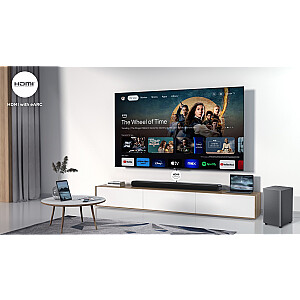 Звуковая панель TCL S S55H класса 2.1 с Dolby Atmos, беспроводным сабвуфером и Bluetooth стримингом музыки