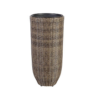 Puíu pākstis WICKER D37xH77 cm, plastikāta pinums, krāsa: tumði bronza