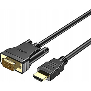 Unitek kabelis HDMI uz VGA, FullHD 60Hz, 2 m