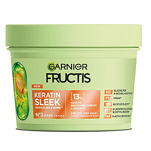 GARNIER Fructis Keratin Sleek Mask маска для волос 370мл