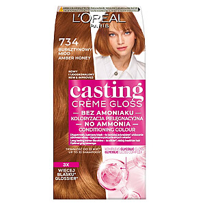 L'OREAL Casting Creme Gloss matējošā krāsa matiem 734 Dzintara Medus