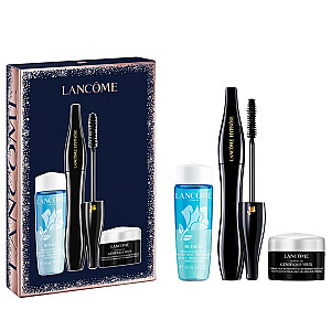 LANCOME SET Hypnose Mascara tuša 001 + Facial Eye Makeup Remover acu demakijaža līdzeklis 30ml + Eye Cream krēms ap acīm 5ml