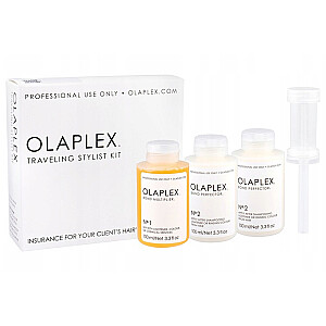 OLAPLEX SET Traveling Stylist Kit набор для профессиональной регенерации волос No.1 100ml + 2x No.2 100ml