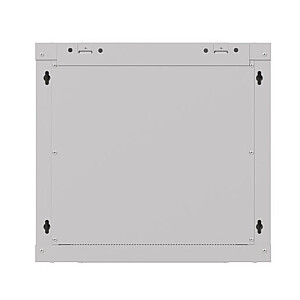 Настенный монтажный шкаф 19" 9U 540x350 серый с стеклянными дверцами (в разобранном виде)