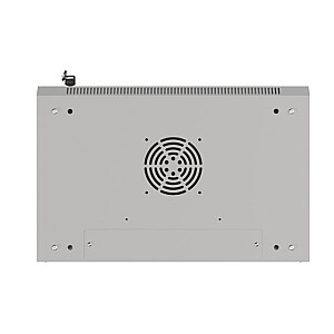 Настенный монтажный шкаф 19" 9U 540x350 серый с стеклянными дверцами (в разобранном виде)