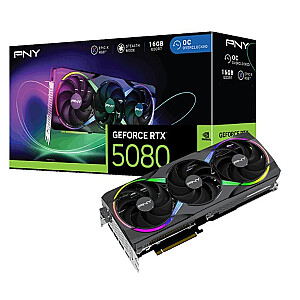 PNY Graphics card GeForce RTX 5080 OC ARGB 3F 16GB 256-bit 960GB/s