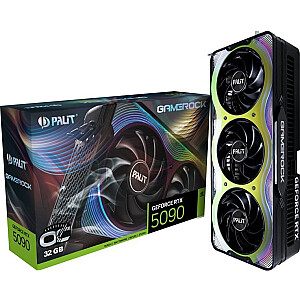 Видеокарта Palit GeForce RTX 5090 GameRock OC 32GB GDDR7 DLSS4 (NE75090S19R5-GB2020G)