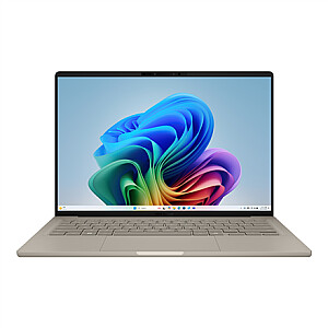 ASUS Zenbook A14 UX3407QA-QD202W 14 WUXGA/Snapdragon X X1 26 100/16GB/512GB/Qualcomm Adreno GPU/WIN11 Home/ENG apgaismotā klaviatūra/Beige/2G Garantija | Asus