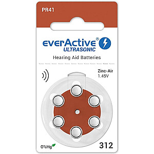 EverActive Hearing Aid Battery PR41 6 шт.