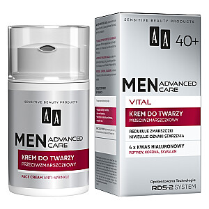 AA Men Advanced Care Vital 40+ krēms sejai pretgrumbu 50ml