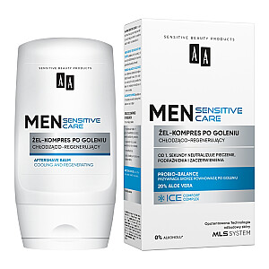 AA Men Sensitive Care гель-компресс после бритья охлаждающий-регенерирующий 100мл