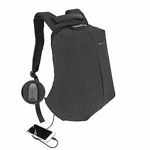 Рюкзак для ноутбука Tellur 15.6 Antitheft V2, порт USB, черный