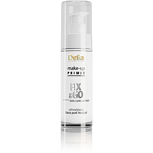 DELIA Make-Up Primer Fix&amp;Go Skin Care Fiksējoša bāze zem dekoratīvās kosmētikas 30ml