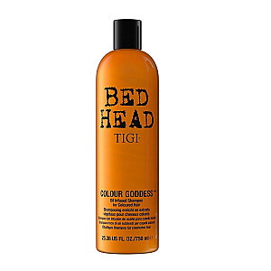 TIGI Bed Head Color Goddess Oil Infused šampūns krāsotiem matiem Šampūns krāsotiem matiem brunetēm 750ml