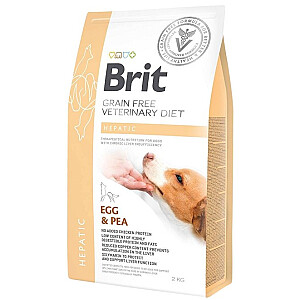 BRIT Grain Free Veterinary Diet Hepatic Egg&Pea - сухой корм для собак - 2 кг