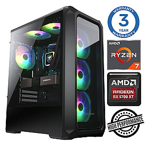 INTOP Ryzen 7 5700X 32GB 500SSD M.2 NVME+2TB RX5700 XT 8GB no-OS