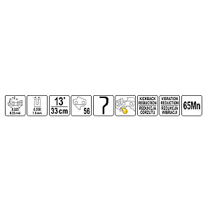 Motorzāģu Ķēde 13" /33cm 1.5mm 0.058'' YT-84940 YATO