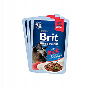 BRIT Premium by Nature стерилизованные пакетики с соусом, смесь вкусов - влажный корм для кошек - 12x85г