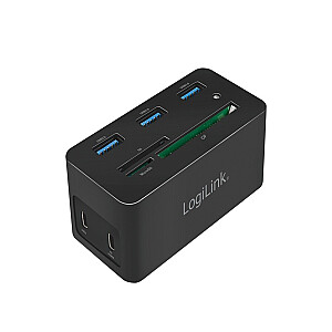 USB-C dokstacija klēpjdatoram, 4K/PD/RJ45