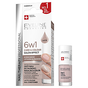 EVELINE Nail Therapy 6w1 Care & Colour сконцентрированная сыворотка для ногтей Latte 5ml