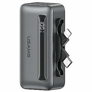 Пауэрбанк 4500mAh 20W USB-C/Lightning Быстрая зарядка серый