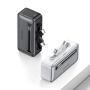 Пауэрбанк 4500mAh 20W USB-C/Lightning Быстрая зарядка серый