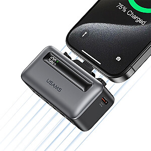 Пауэрбанк 4500mAh 20W USB-C/Lightning Быстрая зарядка серый