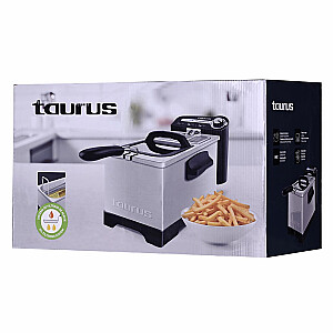 Taurus Professional 3 Plus Single 3 L Patērētājs 2100 W Ceptuves nerūsējošā tērauda