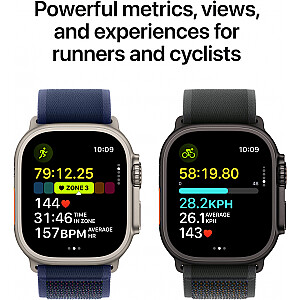 Watch Ultra 2 (2024) 49mm Melnais titāns/Melnais takas cilpa - M/L