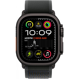 Watch Ultra 2 (2024) 49mm Melnais titāns/Melnais takas cilpa - M/L