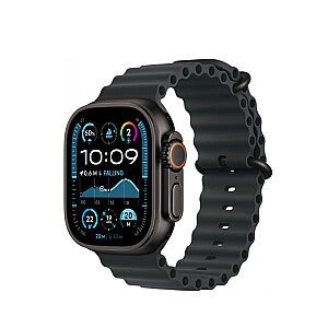 Watch Ultra 2 (2024) 49mm Melnais titāns/Melnais okeāna siksna