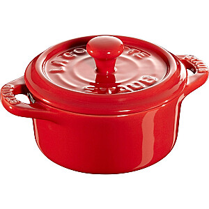 STAUB DĀVANU DOŠANA Mini cocotte apaļa 200 ml, sarkana