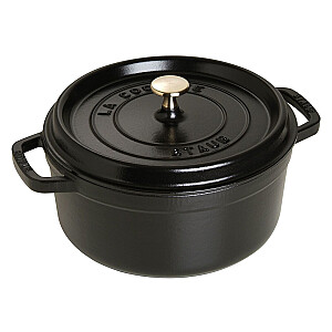 Кастрюля из чугуна Staub Round - 3.8 л, черная