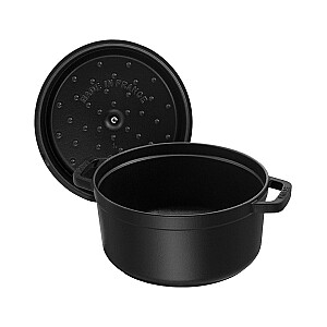 Кастрюля из чугуна Staub Round - 3.8 л, черная